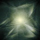Abstract hi-tech background with geometrical elements. Vector