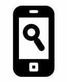 Mobile phone search icon