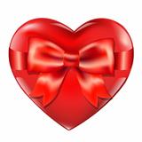 Heart With Red Bow