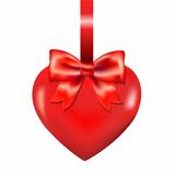 Red Heart With Bow