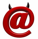 evil email symbol
