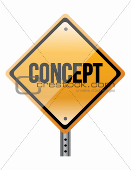 "concept" sign