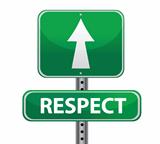 Respect Green Road Sign