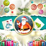Christmas with gifts and Santa