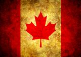 Grunge Canada Flag