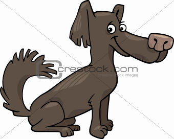 little shaggy dog cartoon illustration