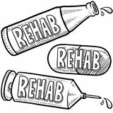 Rehab addiction sketch