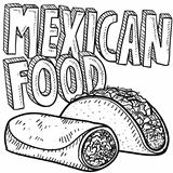 Mexican food sketch