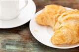 croissant roll and coffee