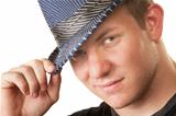 Grinning Man in Fedora Hat