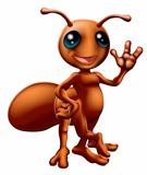 Cartoon ant mascot