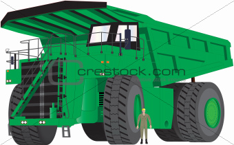 Green Dumper Truck