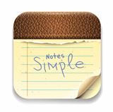User interface notepad  icon, vector Eps10 illustration.