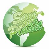save our planet globe