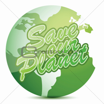 save our planet globe