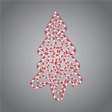 Abstact Christmas Tree Background