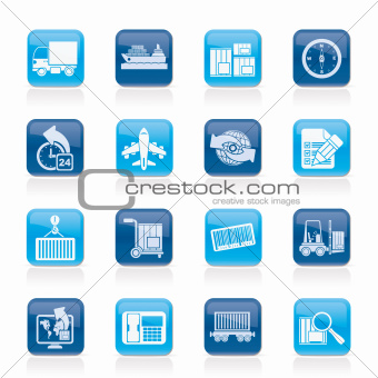 shipping and logistics icons
