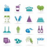 birthday and party icons