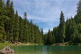 Beautiful, colour lake Lago di Braies in Dolomiti Mountains 2 - 