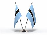 Miniature Flag of Botswana (Isolated)