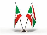 Miniature Flag of Burundi (Isolated)