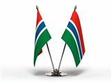 Miniature Flag of Gambia (Isolated)