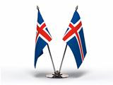 Miniature Flag of Iceland (Isolated)