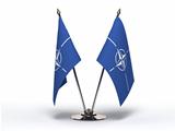 Miniature Flag of NATO(Isolated)