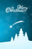 Merry Christmas Greeting Card with Star