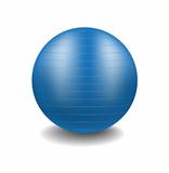 Gym ball in blue design