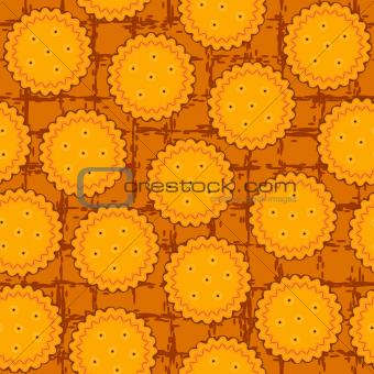 round cookie seamless background pattern