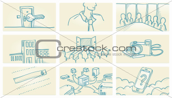 Business Office Illustrations