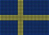 Abstract Sweden Flag