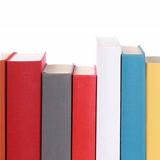 Colorful book spines