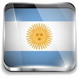 Argentina Flag Smartphone Application Square Buttons