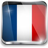 France Flag Smartphone Application Square Buttons