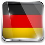 Germany Flag Smartphone Application Square Buttons