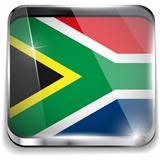 South Africa Flag Smartphone Application Square Buttons