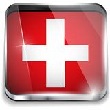 Switzerland Flag Smartphone Application Square Buttons