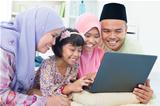Muslim family interaction