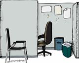 Office Cubicle with Chairs
