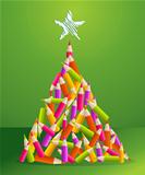 Design and art pencils Christmas tree