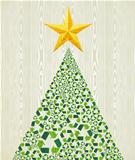Christmas recycle pine tree