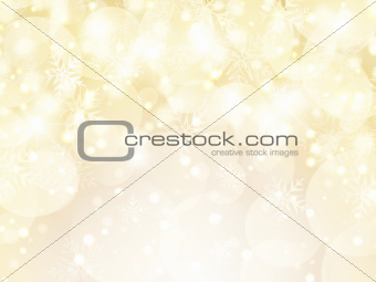 Snowflakes and stars background