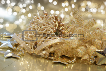 Gold Christmas background
