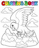 Coloring book bird image 2