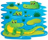 Image with crocodile theme 1