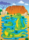 Image with crocodile theme 4
