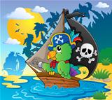 Image with pirate parrot theme 2