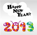 Cartoon Happy New Year 2013 